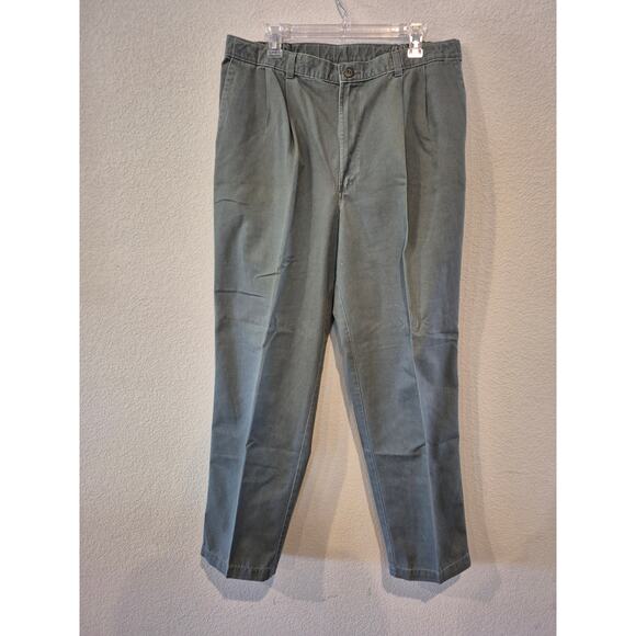 Timber Creek By Wrangler Men's Size 36x32 Casual Pleated Pants Gray - Picture 1 of 6